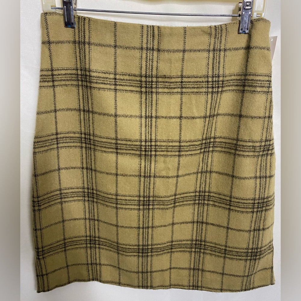 New Sweet Lily Acrylic Plaid Skirt